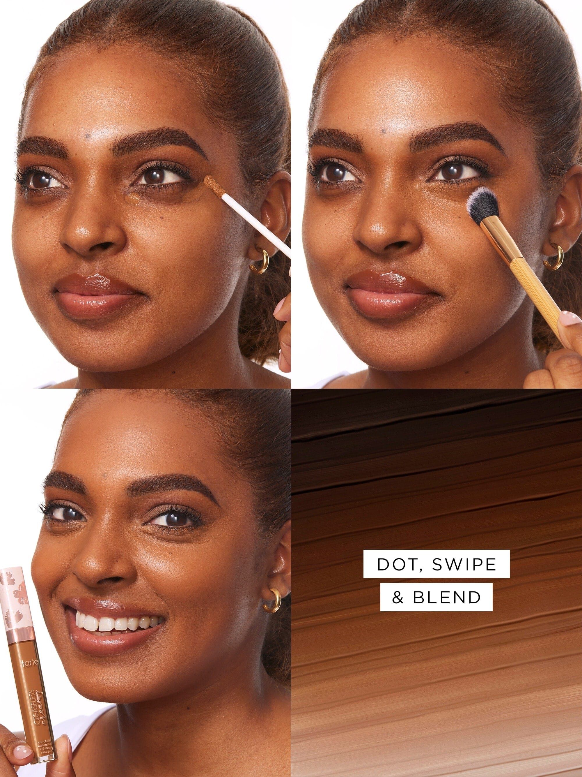 creaseless creamy full-coverage concealer & paw brush duo image number 4