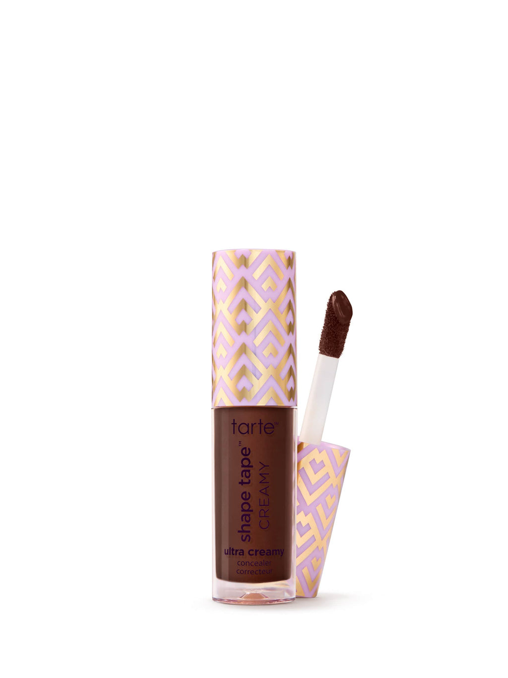 Tarte shape tape cream product with applicator on a white background