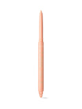 Pink makeup pencil on a white background