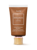 Tarte Amazonian Clay foundation tube on a white background