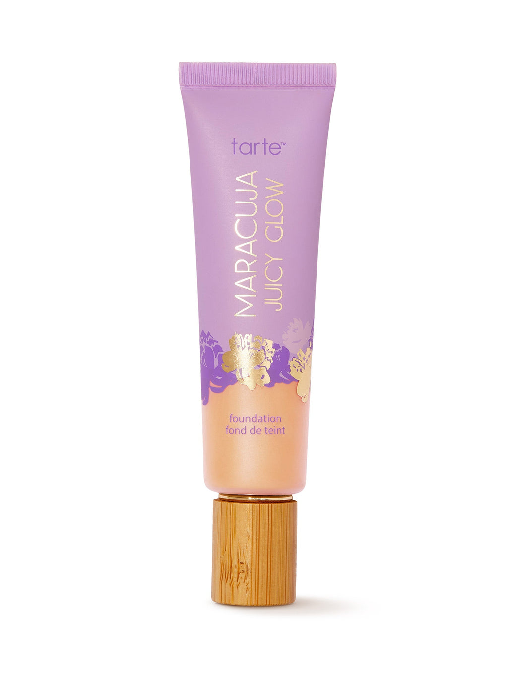 Tarte Maracuja Juicy Glow foundation tube on a white background