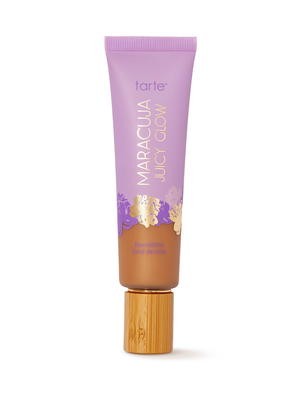 Tarte Maracuja Juicy Glow foundation tube on a white background