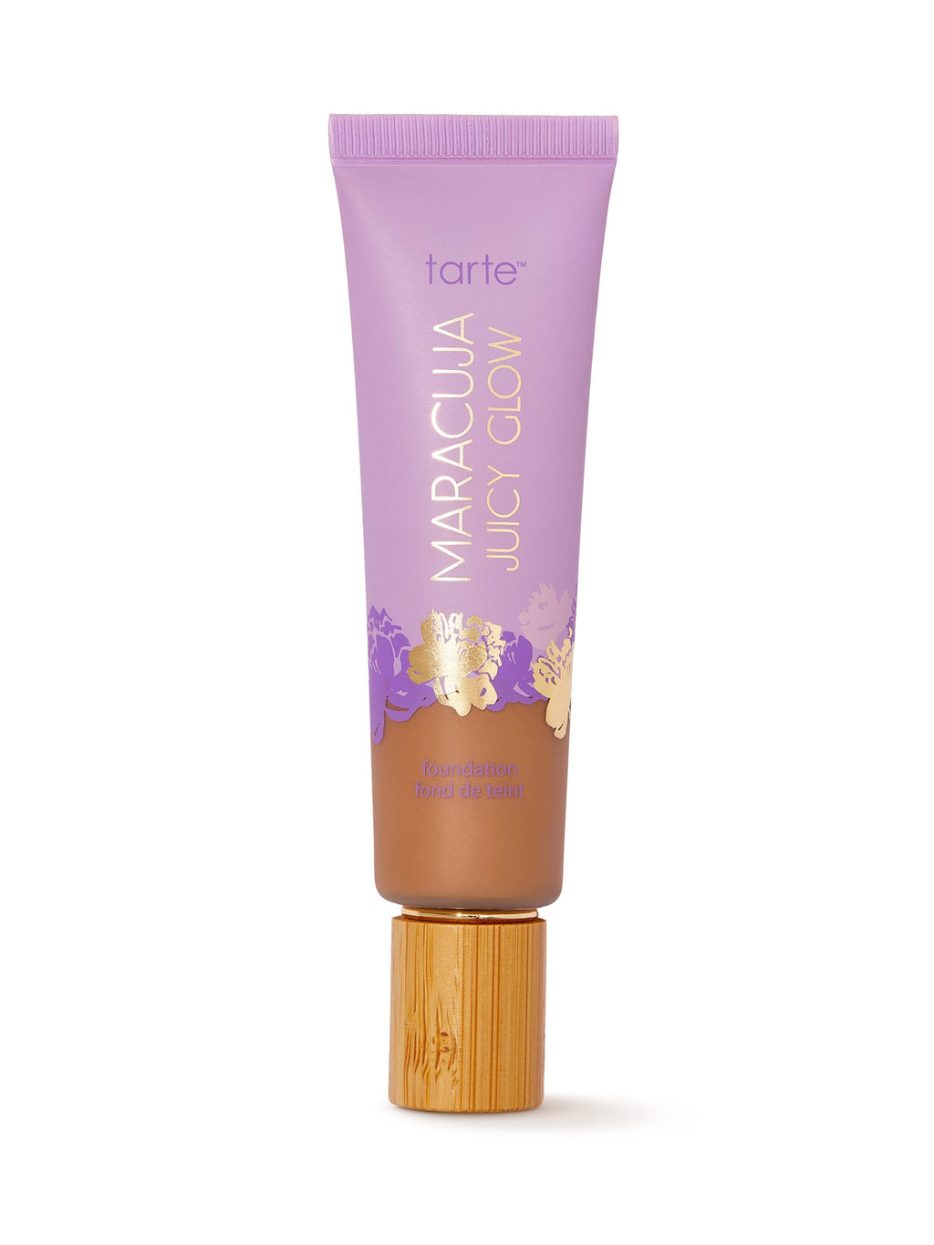 Tarte Maracuja Juicy Glow foundation tube on a white background