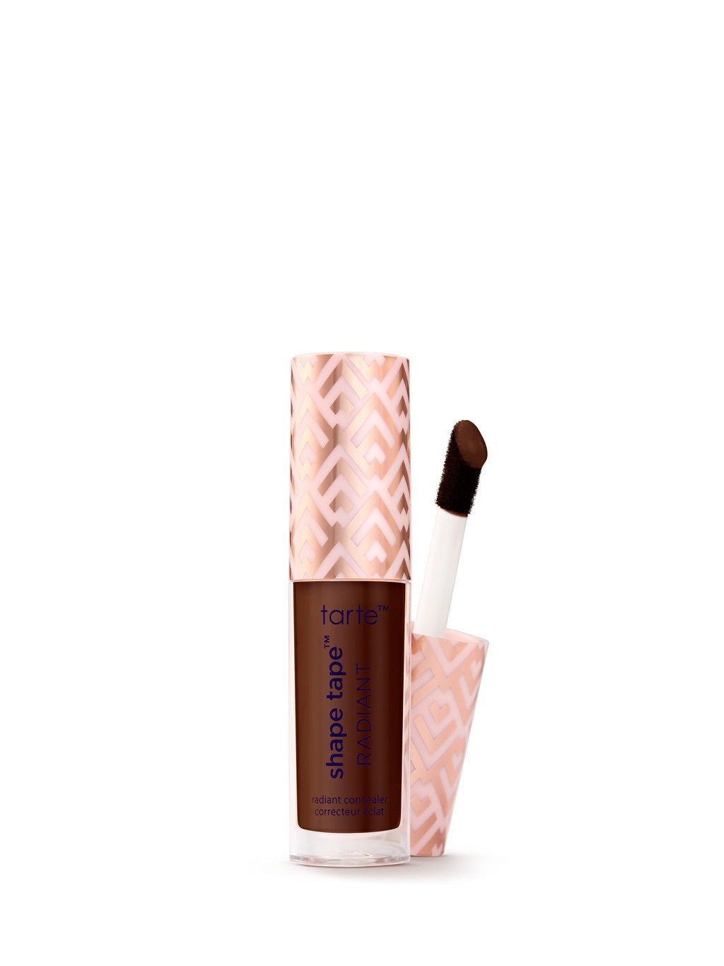 Tarte Shape Tape concealer with applicator on a white background